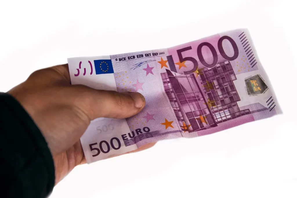 una banconota da 500 euro