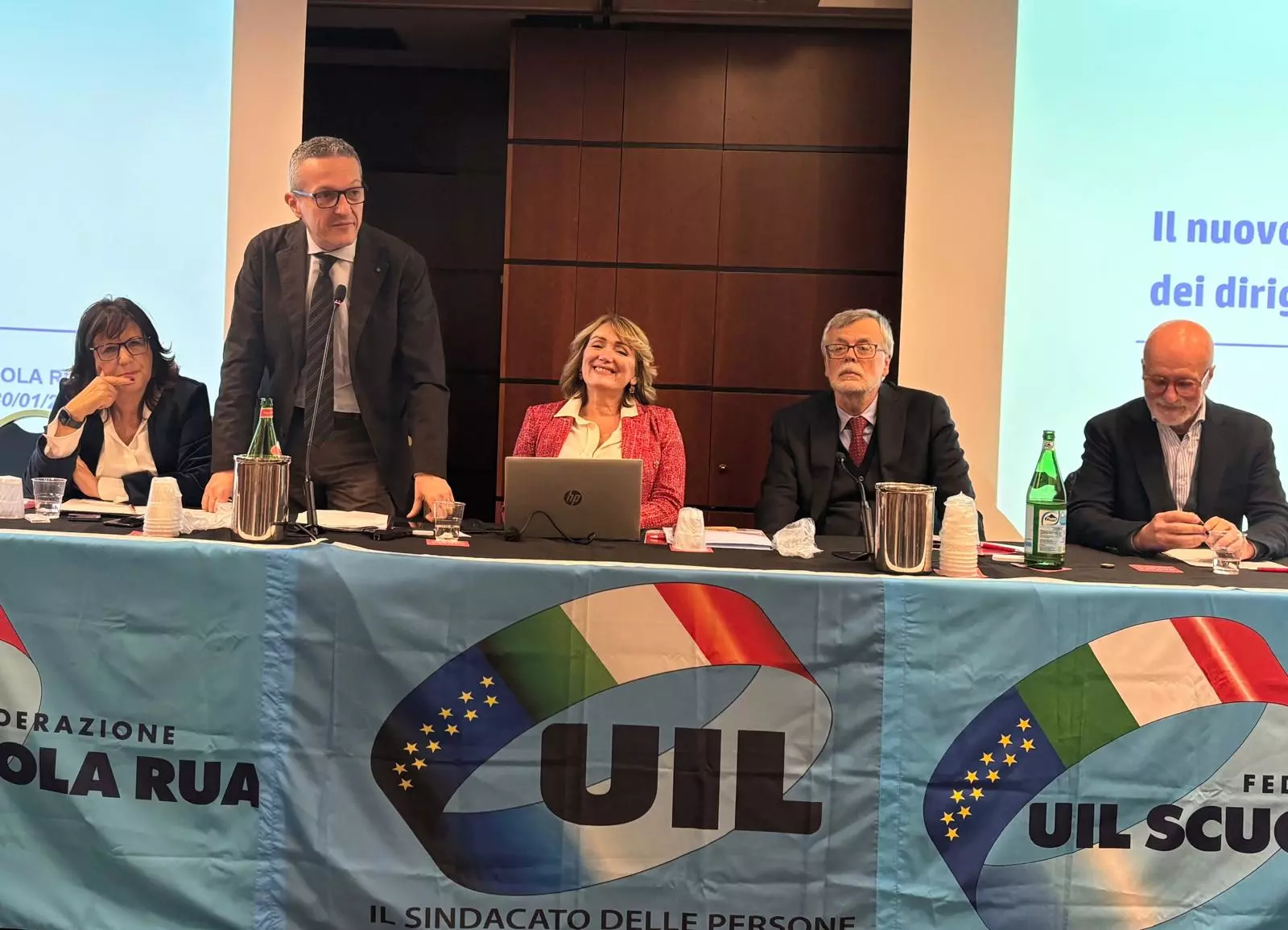 un momento dell'Assemblea della Uil Scuola Rua