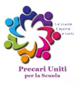 il logo del Comitato “Precari Uniti per la Scuola”