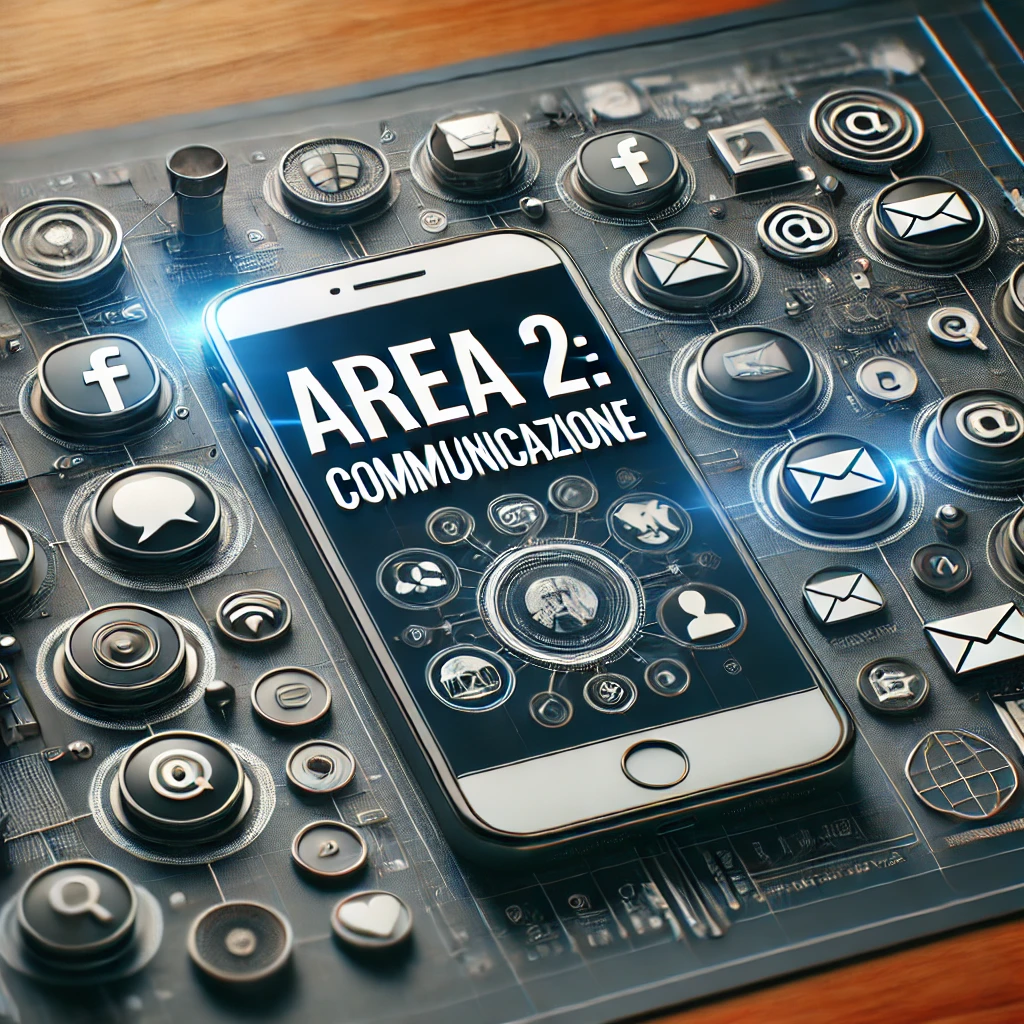 La scritta Area 2: Comunicazione e immagini attinenti