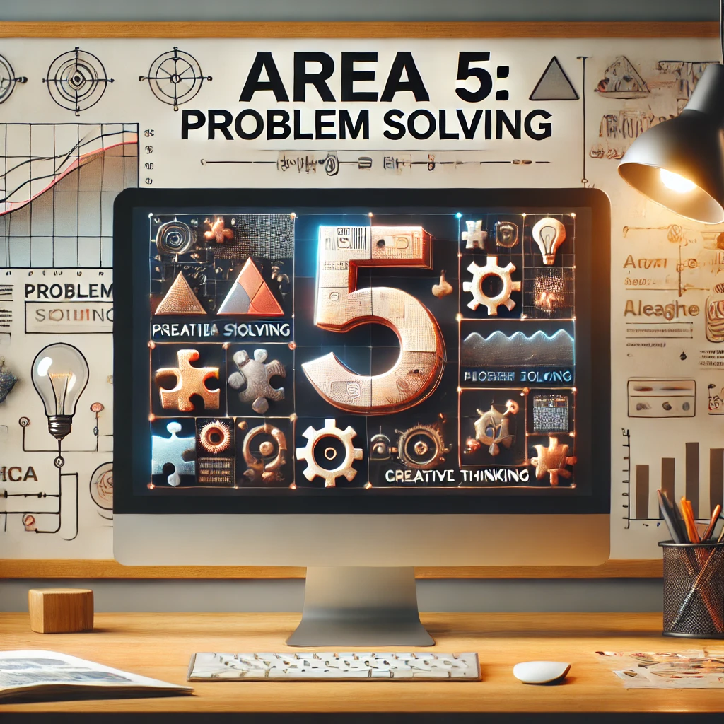 La scritta Area 5: Problem Solving e immagini attinenti