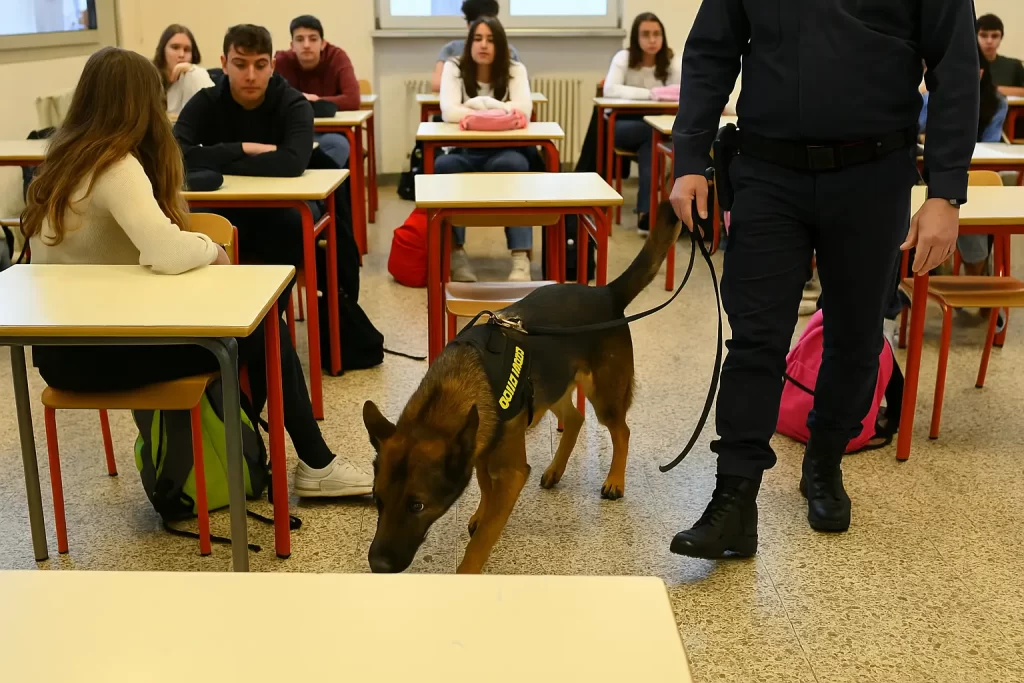 Operazione antidroga all’istituto Verri di Busto Arsizio: il blitz delle Fiamme Gialle