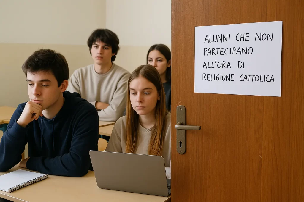 alunni che non partecipano all'ora di religione
