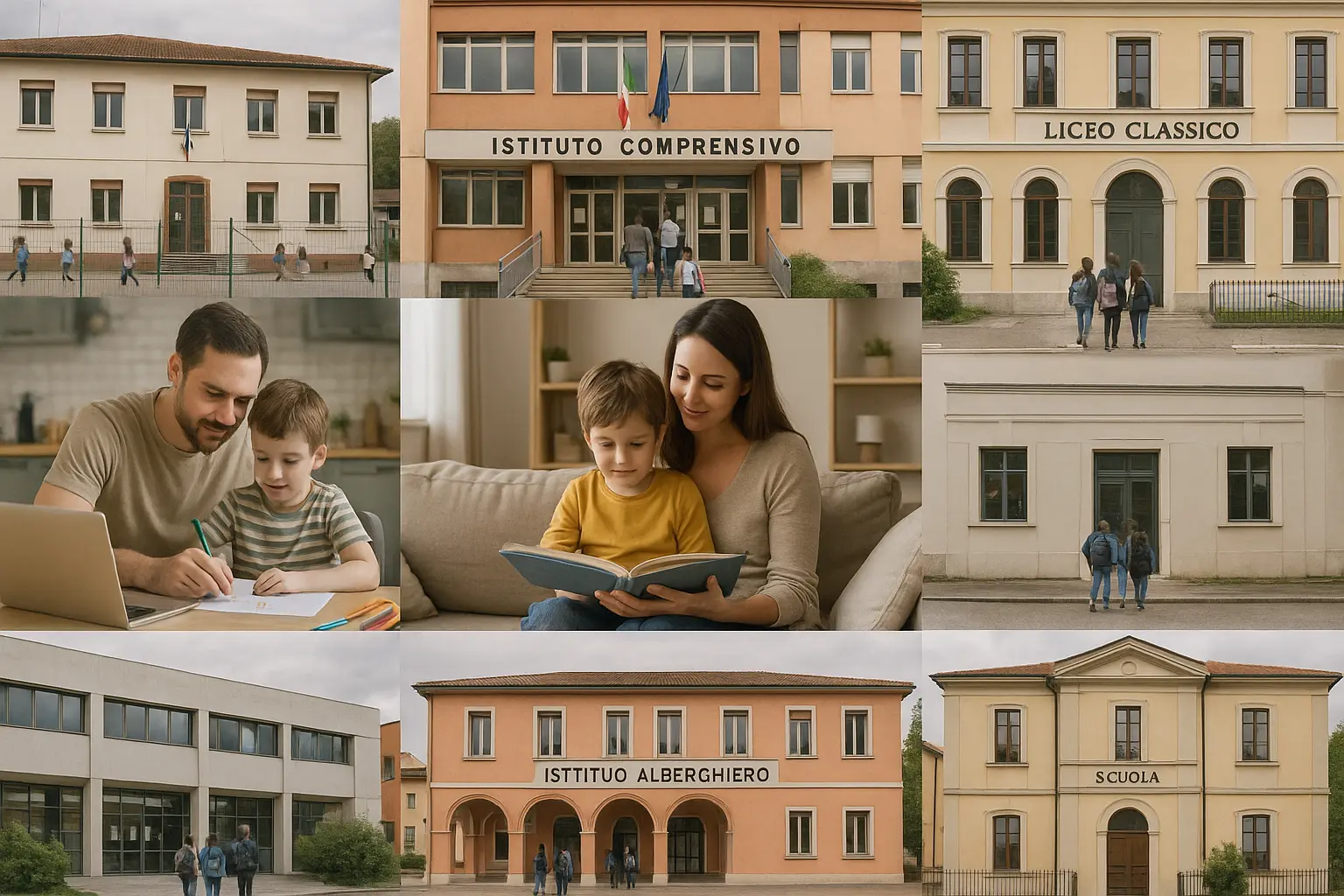 Genitori in congedo parentale e 7 edifici scolastici