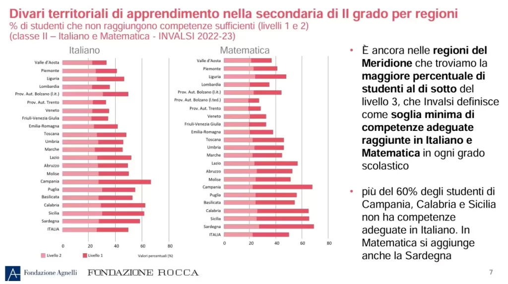 uno schema dell'indagine sul divario  scolastico
