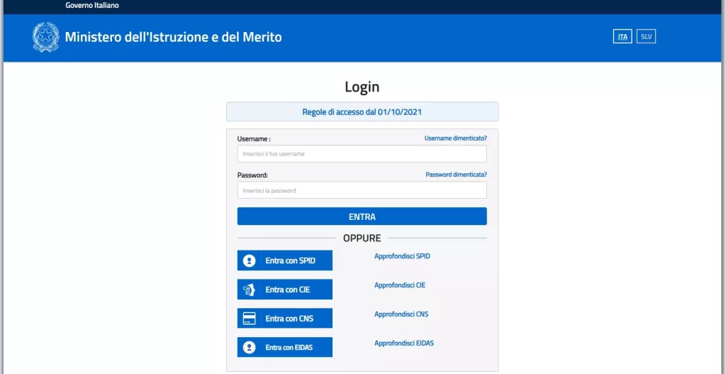 home page del sito Polis Istanze online