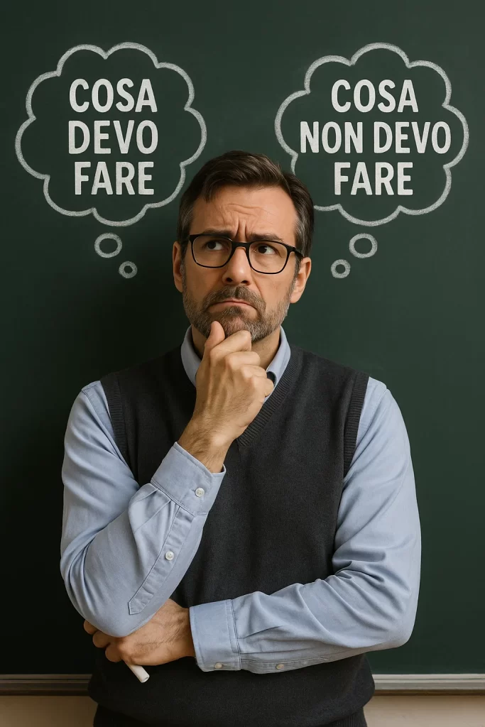 Docente con dei dubbi