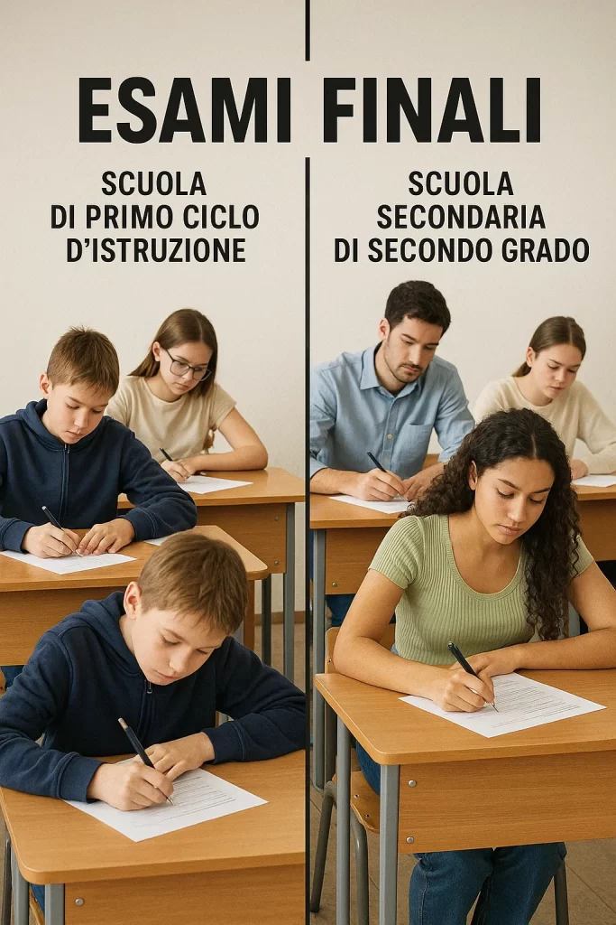 Studenti impegnati negli esami finali