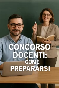 Docenti che studiano per il concorso