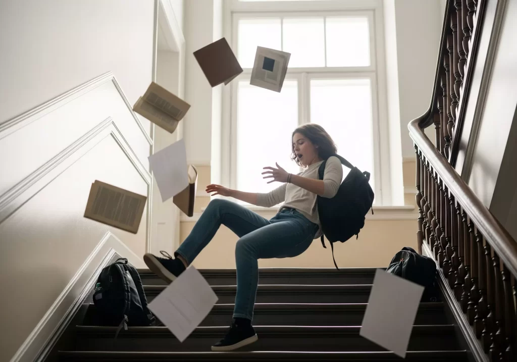 Decreto Università: studentessa cade dalle scale a scuola