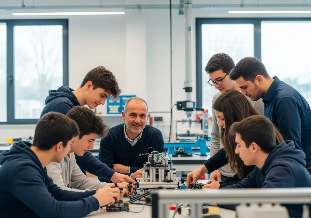 Monitoraggio PCTO: studenti durante un'attività laboratoriale dei Percorsi per le Competenze Trasversali e per l'Orientamento