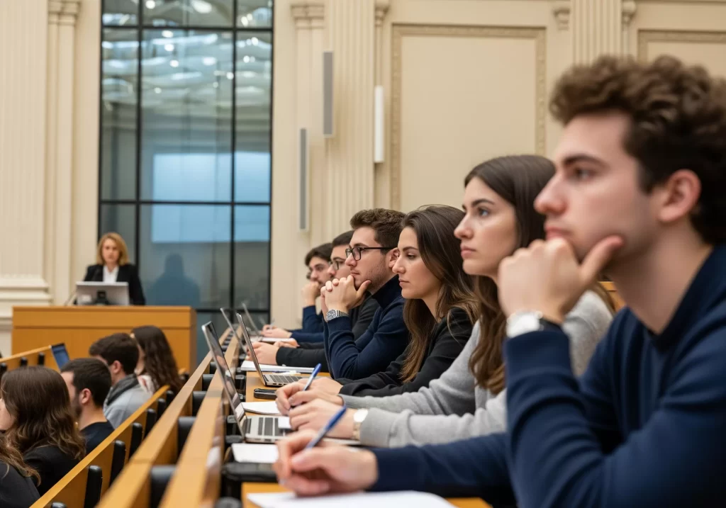studenti durante una lezione universitaria