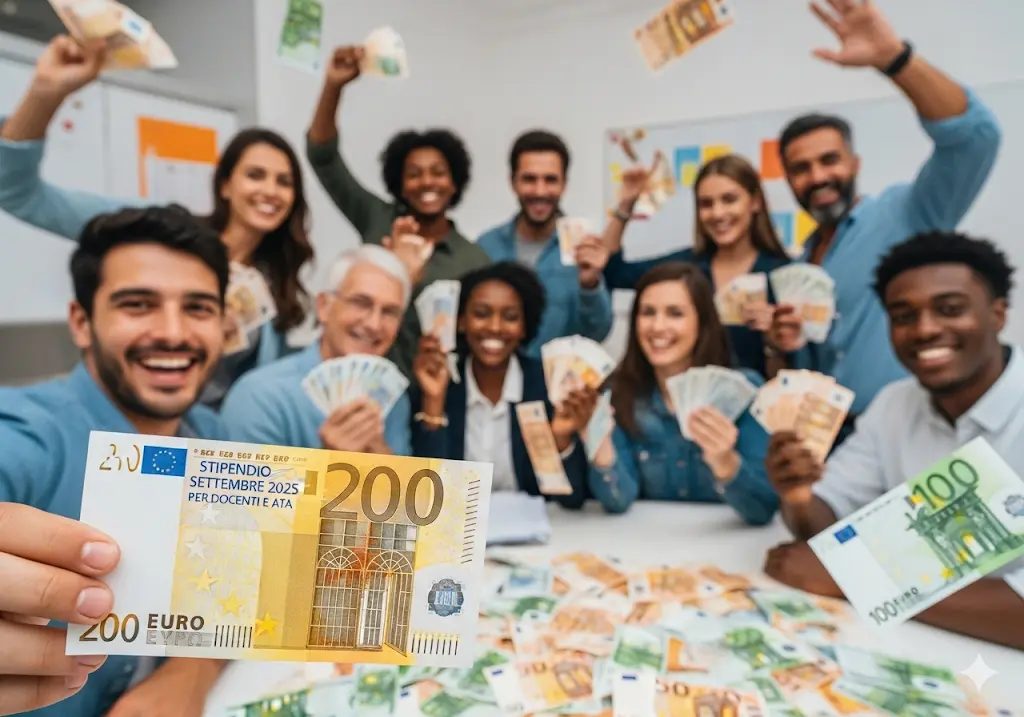 Docenti felici per lo stipendio di settembre