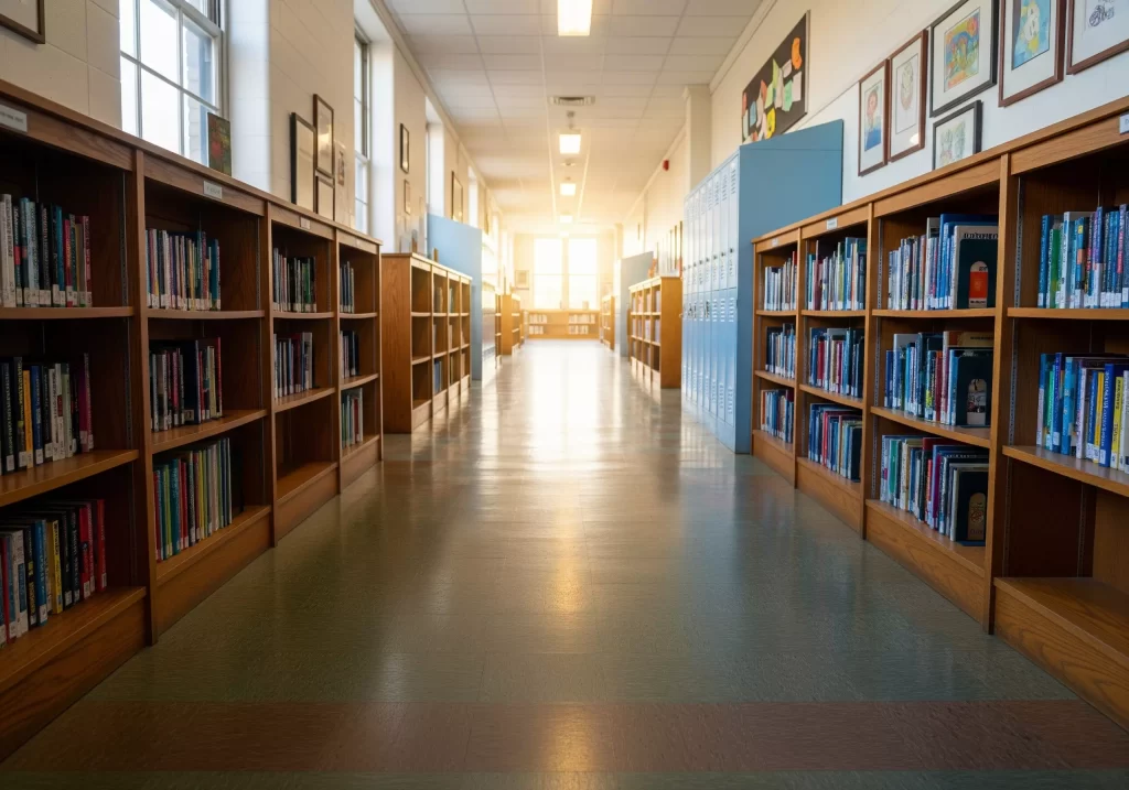 Presa di Servizio Docenti: corridoio di una scuola
