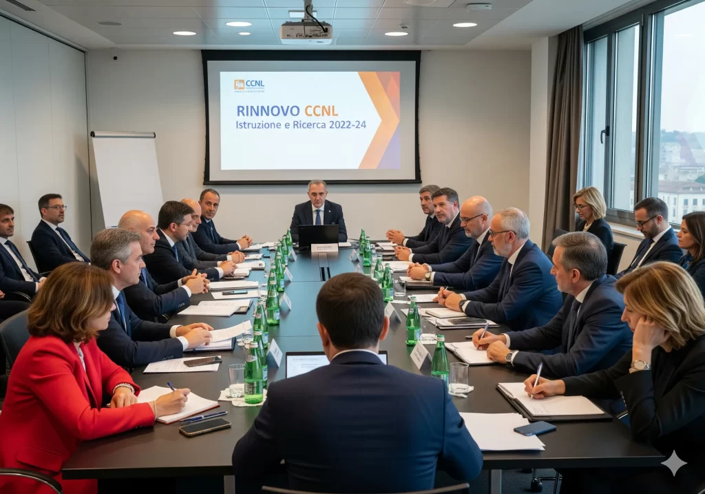 Rinnovo CCNL Scuola con Adeguamento all'Inflazione: un momento dell'incontro all'ARAN