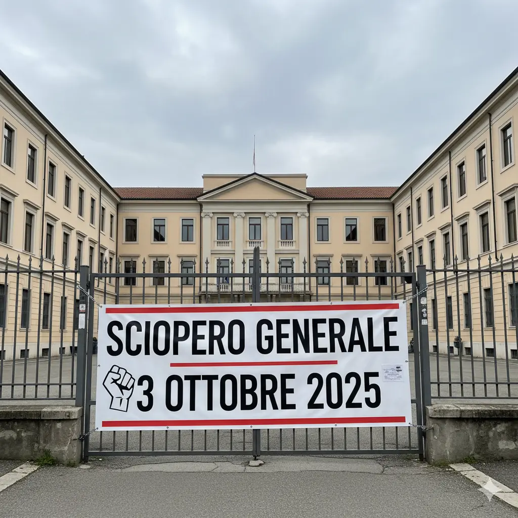 Sciopero generale del 3 Ottobre 2025: la scuola in prima linea per Gaza