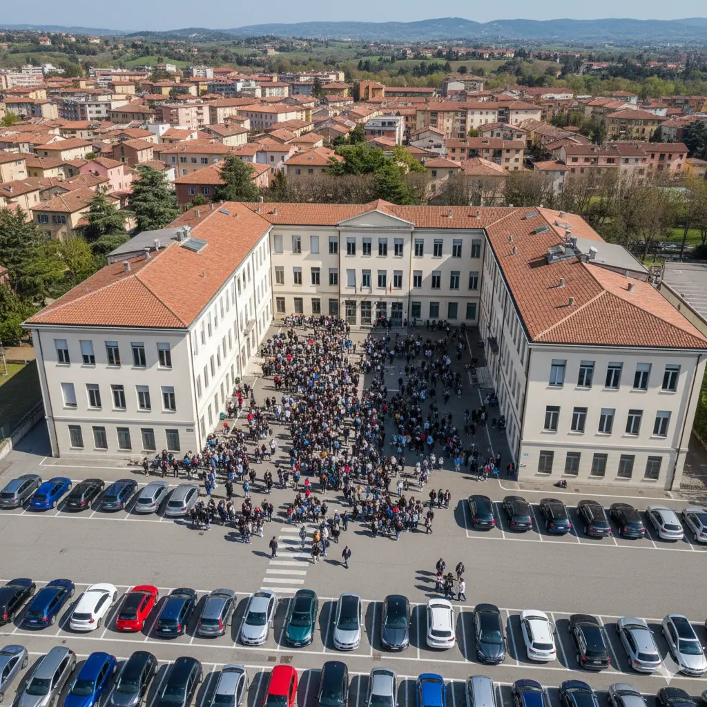 Assenze per Malattia del Personale Precario: scuola vista dall'alto
