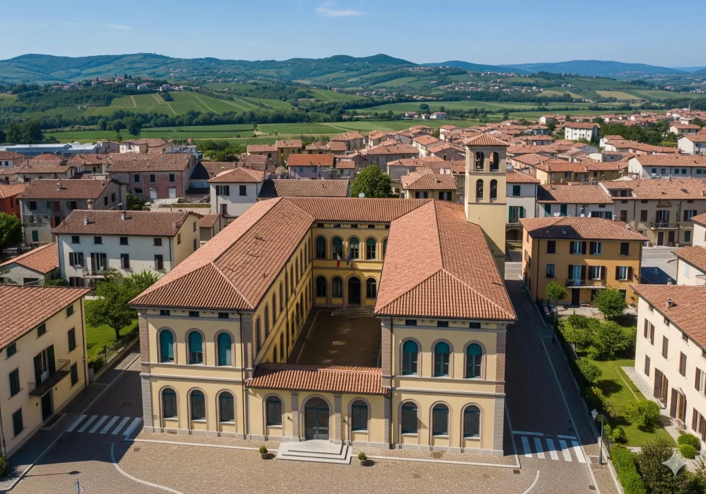 RAV: edificio scolastico visto dall'alto