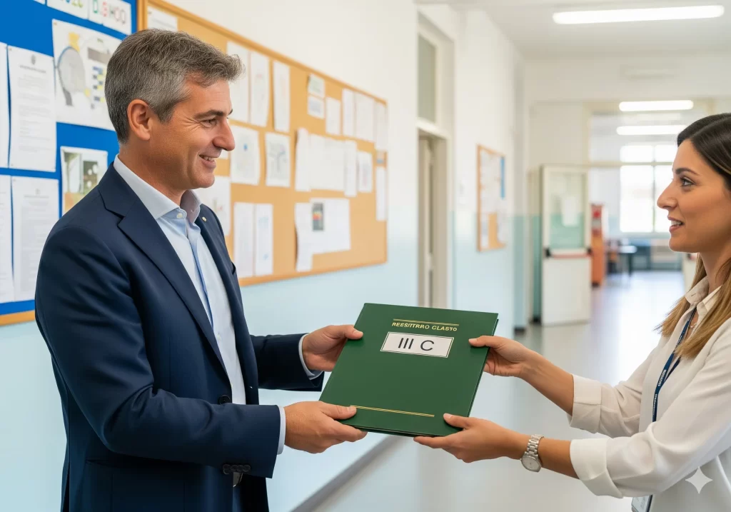 Regolamento GPS: dirigente scolastico consegna registro di classe ad un supplente