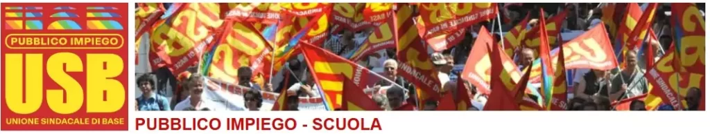 Sciopero Scuola per il Genocidio a Gaza: logo dell'USB Scuola