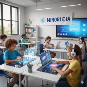 Minori e intelligenza artificiale: bimbi che usano IA