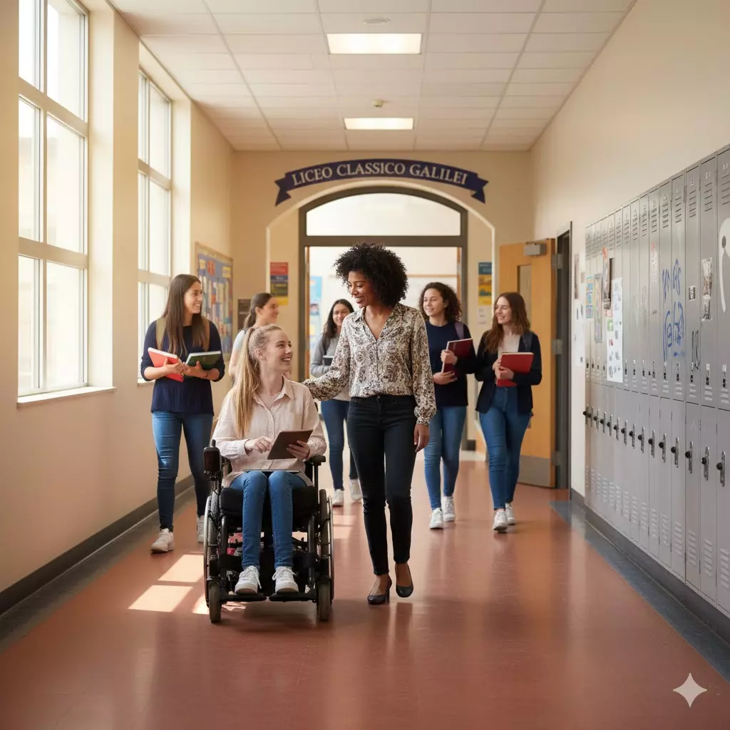 Nuovi LEP: ragazza disabile a scuola