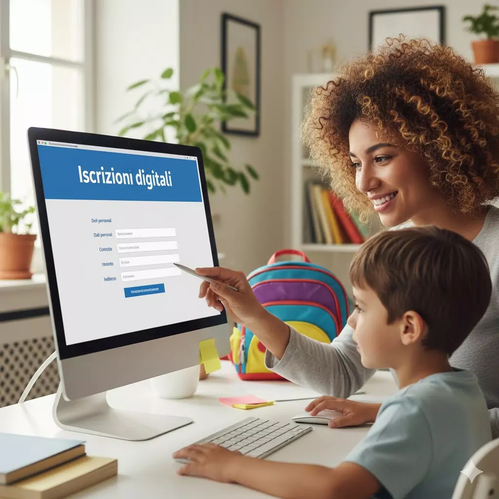 Iscrizioni scolastiche digitali fatte da una mamma