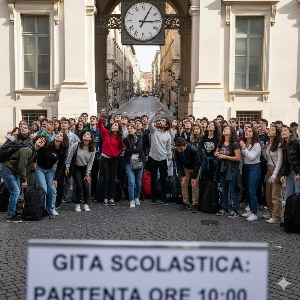 Viaggi d’istruzione 2025: ragazzi che aspettano autobus