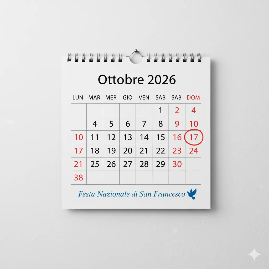 4 Ottobre: istituita la Festa Nazionale di San Francesco. Cosa cambia dal 2026