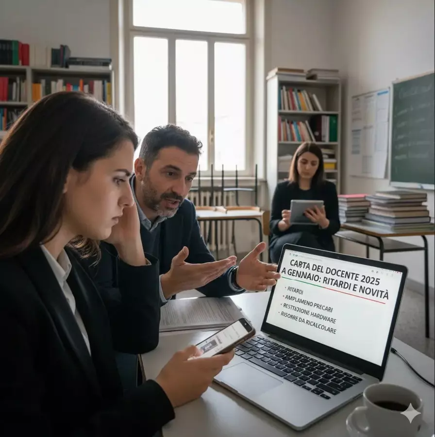 Carta del docente 2025 a gennaio: ritardi e novità per precari e hardware