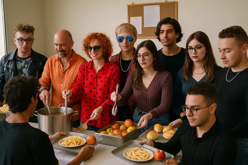 Certificazione Competenze Volontariato: volontari in una mensa