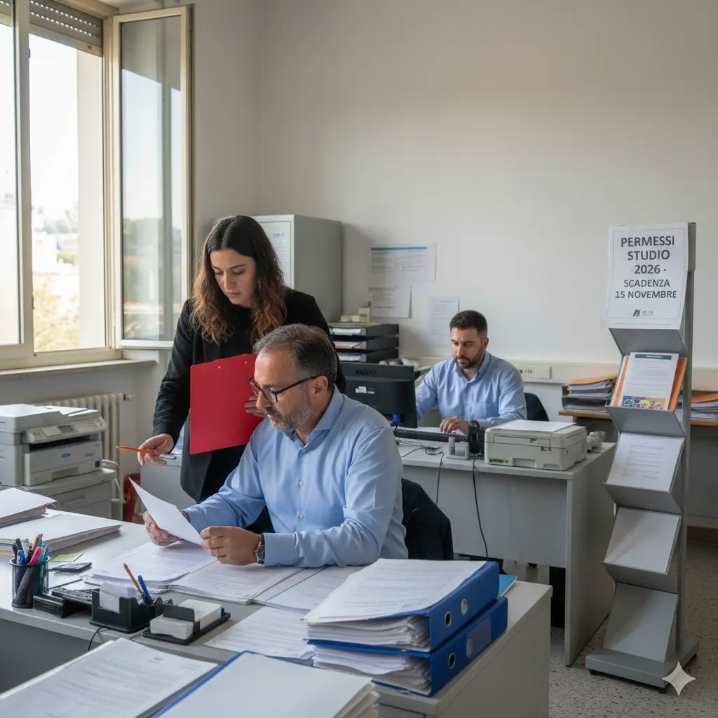 Permessi Studio 2026: segreteria al lavoro sulle domande della misura