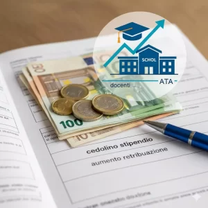 Aumenti stipendiali scuola: banconote