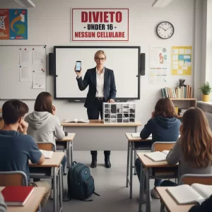 Divieto social under 16: ragazzi a scuola