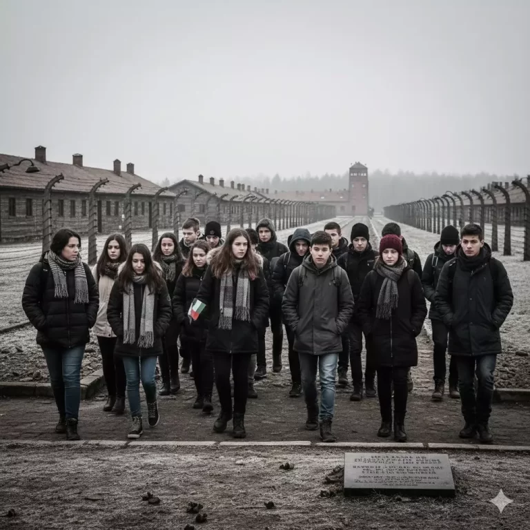 Mappa della Memoria: giovani che visitano i campi di sterminio