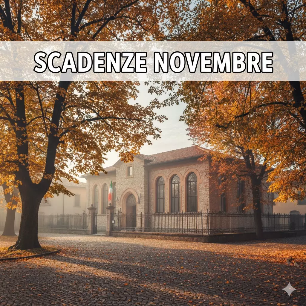 Scadenze scolastiche Novembre 2025: scuola in autunno