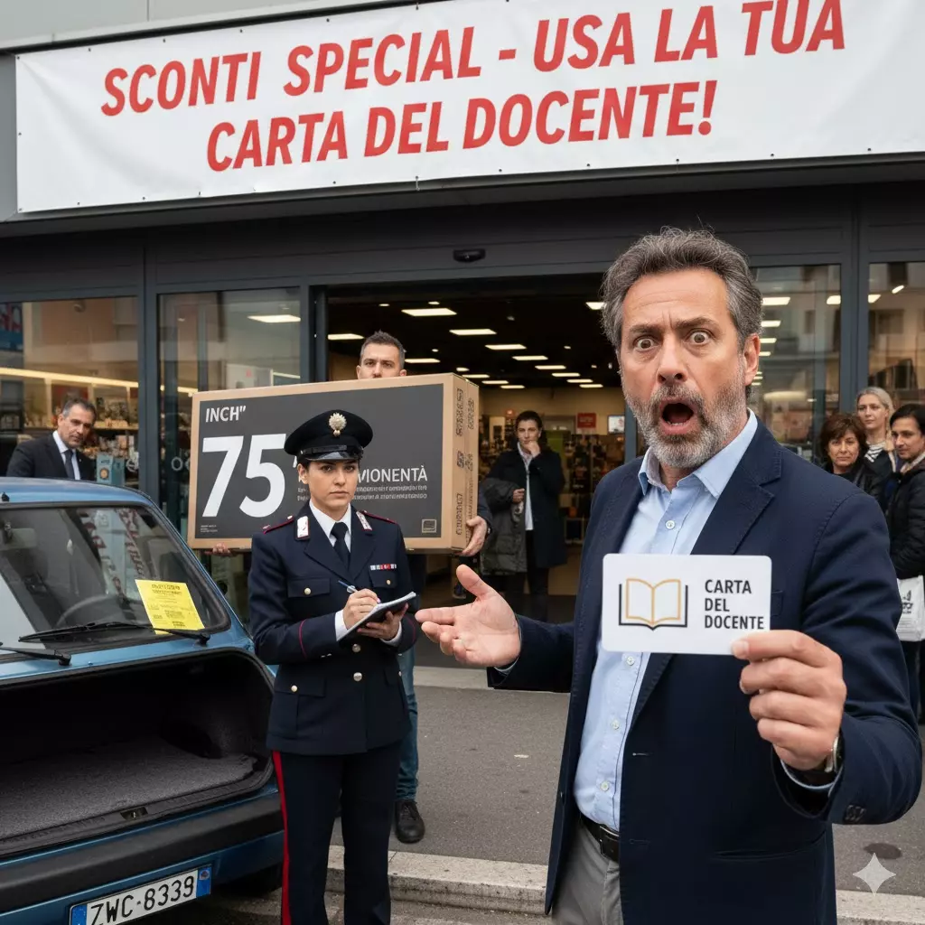 Uso improprio della Carta del Docente: insegnante che acquista una tv