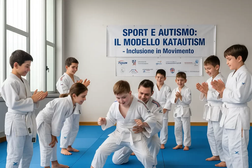 Autismo e arti marziali: ragazzi autistici fanno arti marziali in palestra