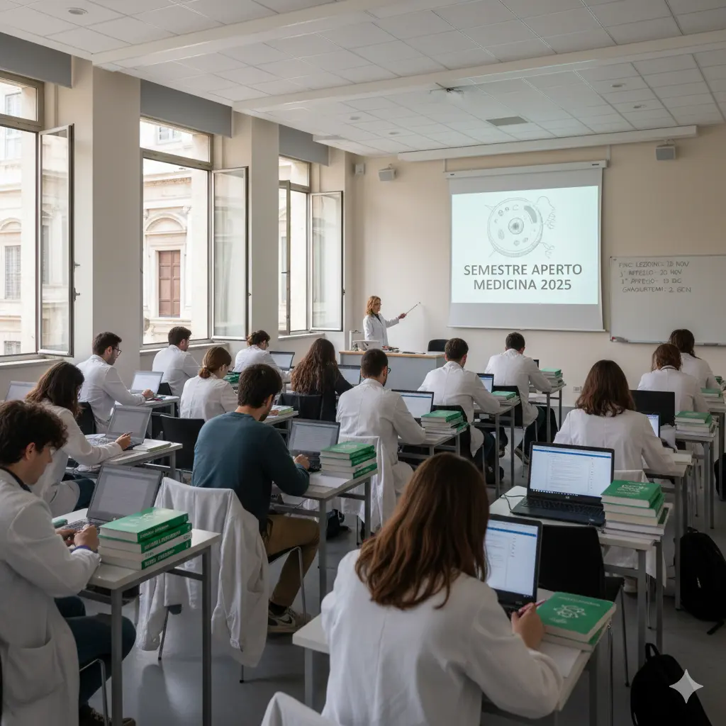 Guida al Semestre aperto Medicina 2025: studenti durante una lezione del semestre