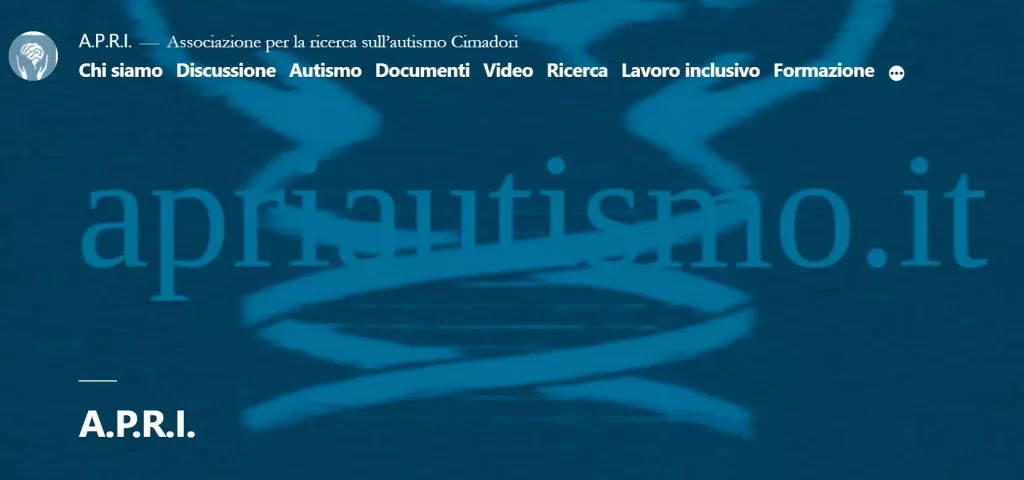 Linee Guida Autismo: home page dell’Associazione Cimadori per la ricerca italiana sulla sindrome di Down, l’autismo e il danno cerebrale (A.P.R.I.)