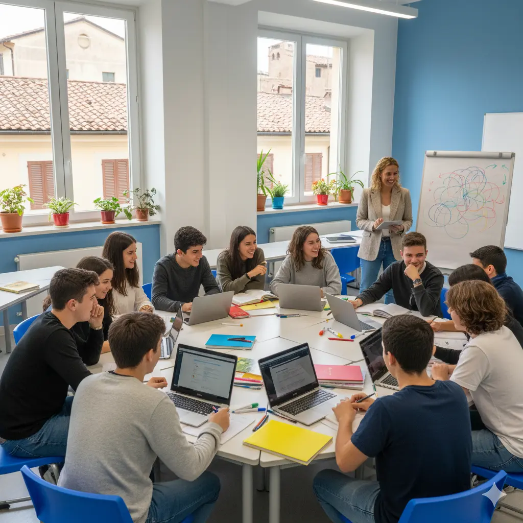 Sicurezza del personale nelle scuole: docente in classe durante una lezione