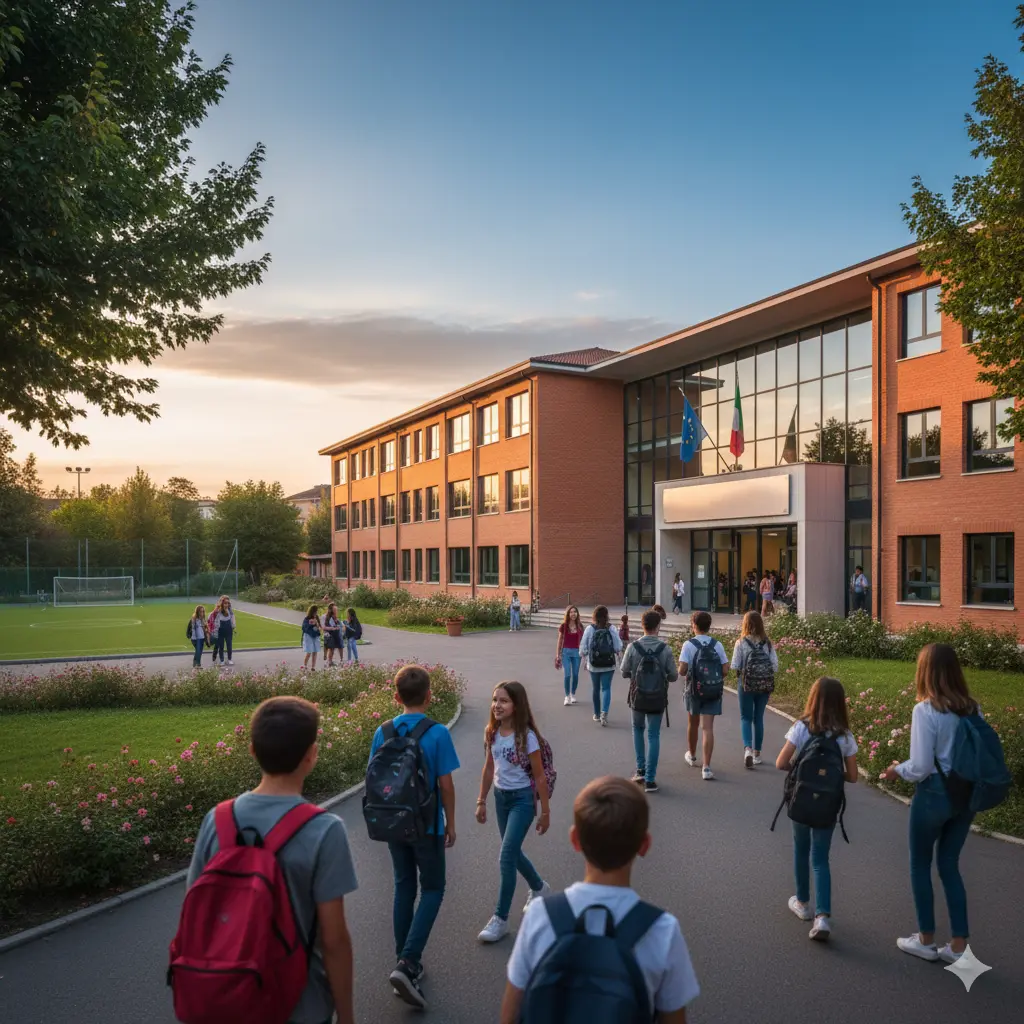 Stop alle reggenze per salvare la scuola: alunni davanti ad una scuola