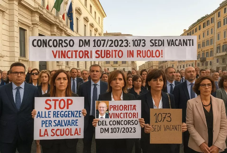 Stop alle reggenze per salvare la scuola: la priorità dei vincitori del concorso DM 107/2023
