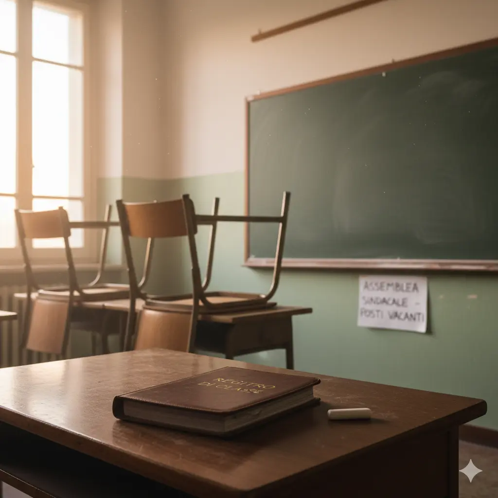 Supplenze e organico autonomia: una cattedra con registro e un gessetto