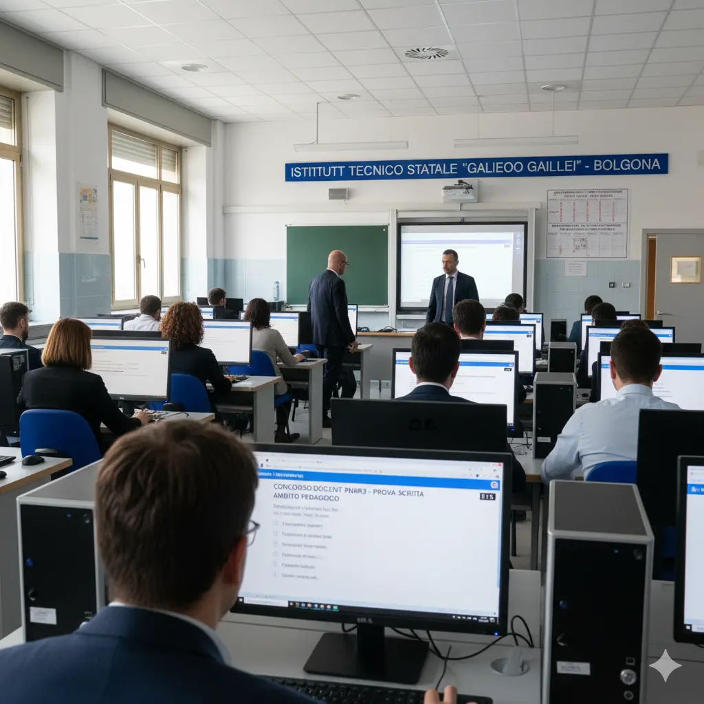 Tracce della Prova Scritta del Concorso PNRR2: docenti durante la prova scritta del concorso