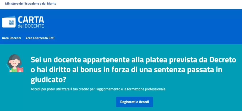 Carta docente dal 9 marzo 2026: la piattaforma del MIM