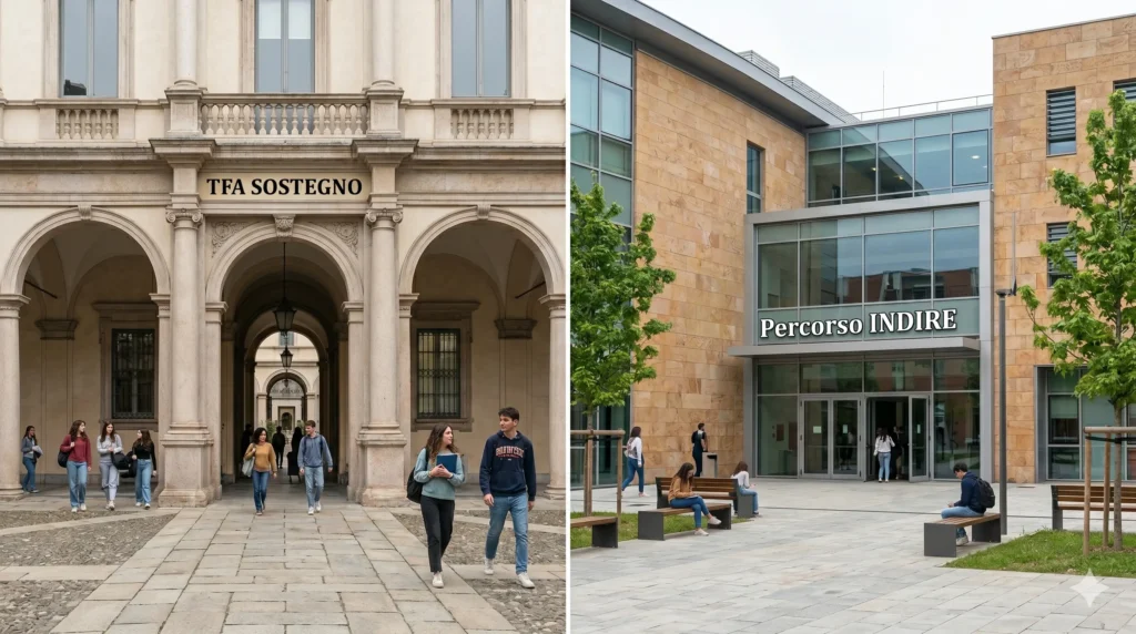 TFA Sostegno o INDIRE: due diverse sedi dedicate ai due percorsi