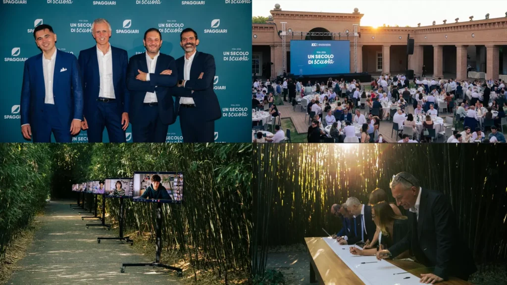 Gruppo Spaggiari Parma:quattro diversi momenti dell'evento