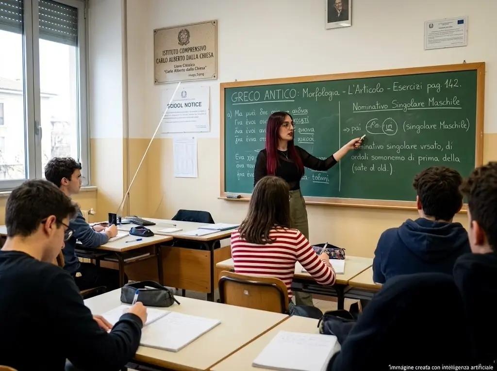 Decreto PA 2026: docente in classe durante una lezione